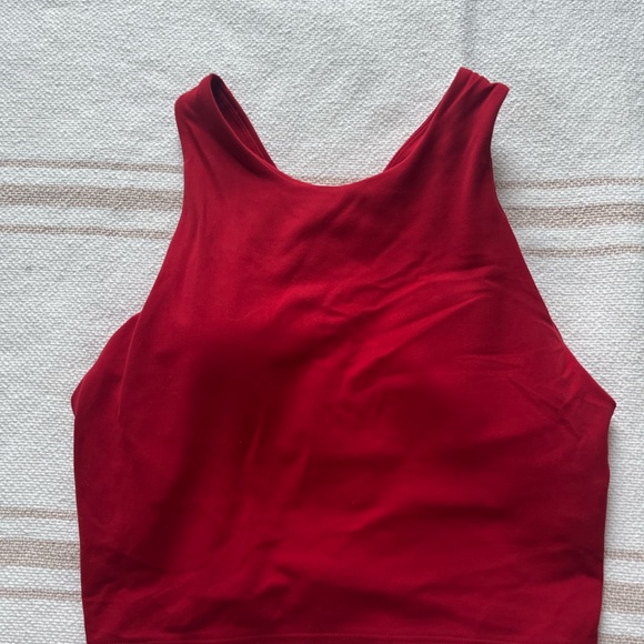 Athleta Conscious Crop Bra A-C - Color: Candy Red, Size: Medium - Picture 4 of 7
